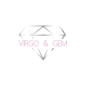 virgoandgemnails brand logo for virgoandgemnails.com