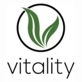 Vitality CBD brand logo for vitalitycbd.com