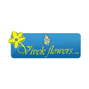 Vivekflowers brand logo for pooja.vivekflowers.com