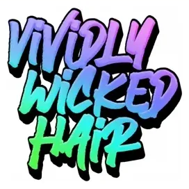 vividlywickedhair brand logo for vividlywickedhair.com