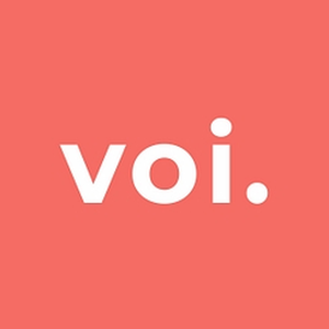 Voi Scooters brand logo for voi.com