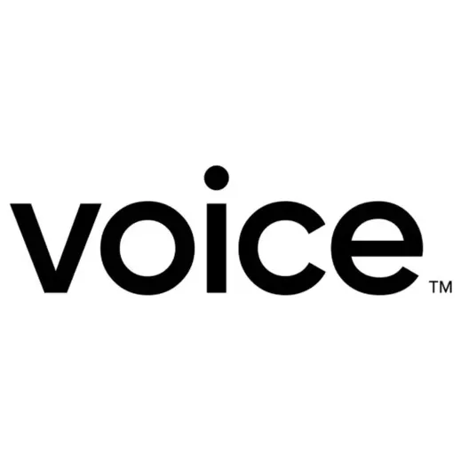 voice brand logo for voice.com