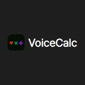voicecalculator.app/en brand logo for voicecalculator.app