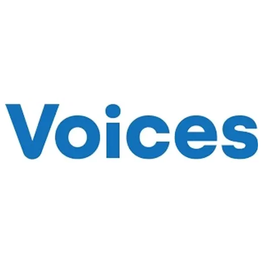 voices brand logo for voices.com