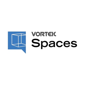 vortekspaces brand logo for vortekspaces.com