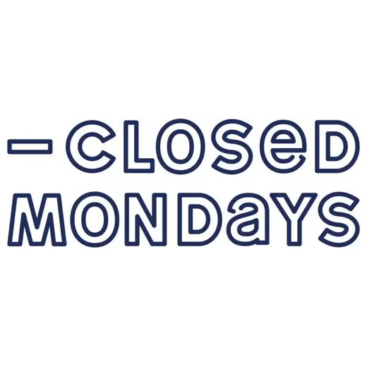 weareclosedonmondays brand logo for weareclosedonmondays.com