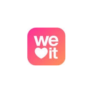 weheartit brand logo for weheartit.com