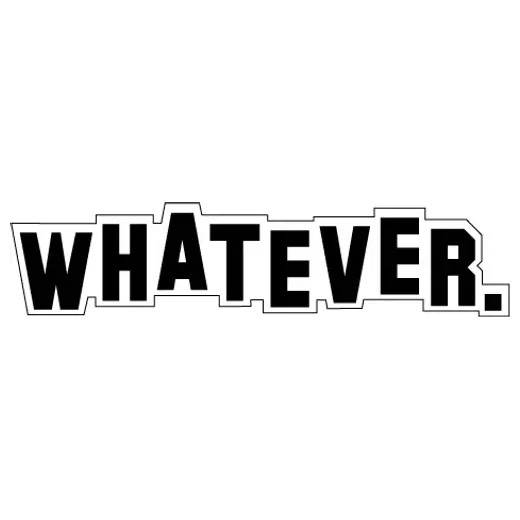 whateversweats brand logo for whateversweats.com