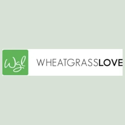 wheatgrasslove brand logo for wheatgrasslove.com