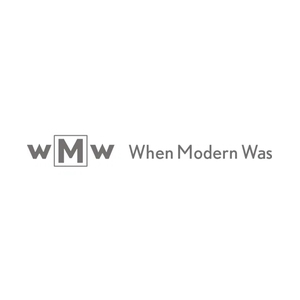 whenmodernwas brand logo for whenmodernwas.com