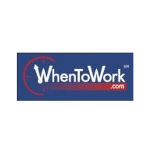 whentowork brand logo for whentowork.com