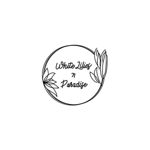 whiteliliesinparadise brand logo for whiteliliesinparadise.com