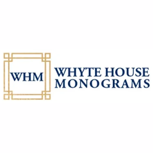 whytehousemonograms brand logo for whytehousemonograms.com