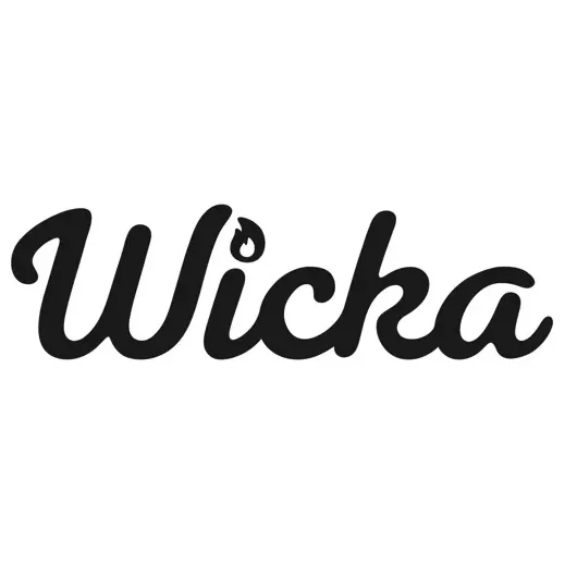 wickacandleco brand logo for wickacandleco.com