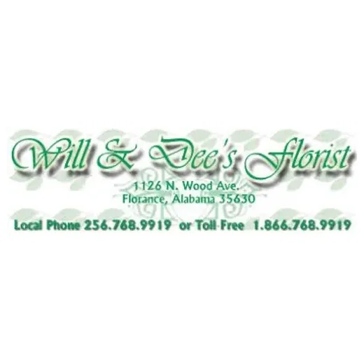 willanddeesflorist brand logo for willanddeesflorist.net