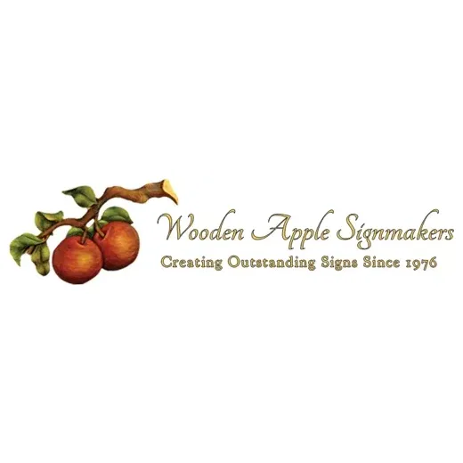 woodenapplesignmakers brand logo for woodenapplesignmakers.com