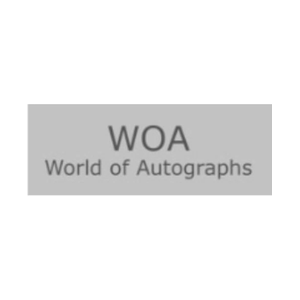 worldofautographs brand logo for worldofautographs.com
