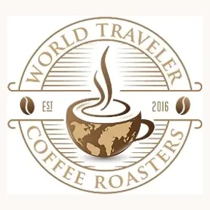 worldtravelercoffee brand logo for worldtravelercoffee.com