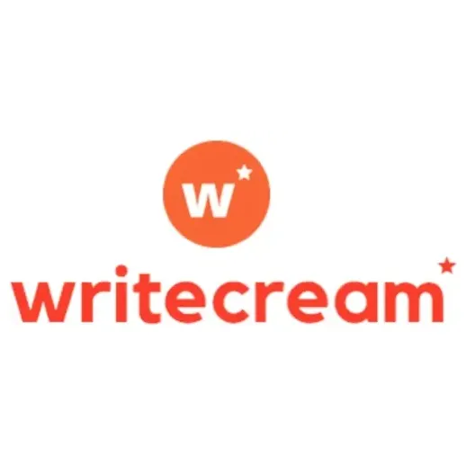 writecream brand logo for writecream.com