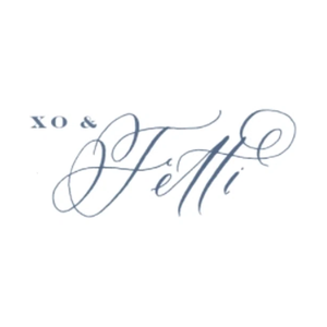 xoandfetti brand logo for xoandfetti.com